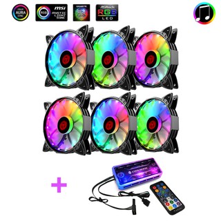 Mua Bộ 6 Quạt Tản Nhiệt  Fan Case Coolmoon V1 Led RGB Digital - Kèm Bộ Hub Sync Main  Đổi Màu Theo Nhạc