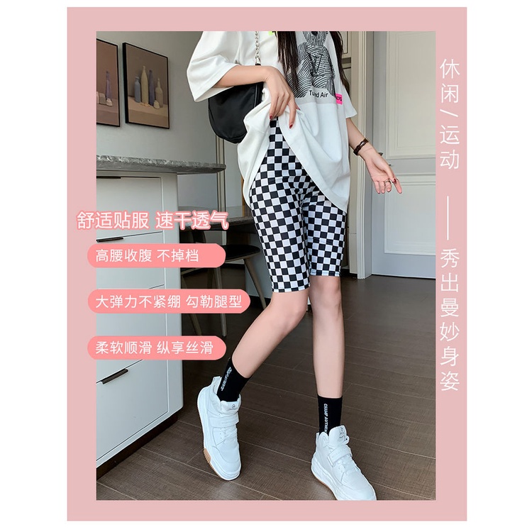 Quần Legging Bằng Lụa Mát Lưng Cao Bảo Vệ An Toàn Khi Tập yoga/Thể Hình Cho Nữ