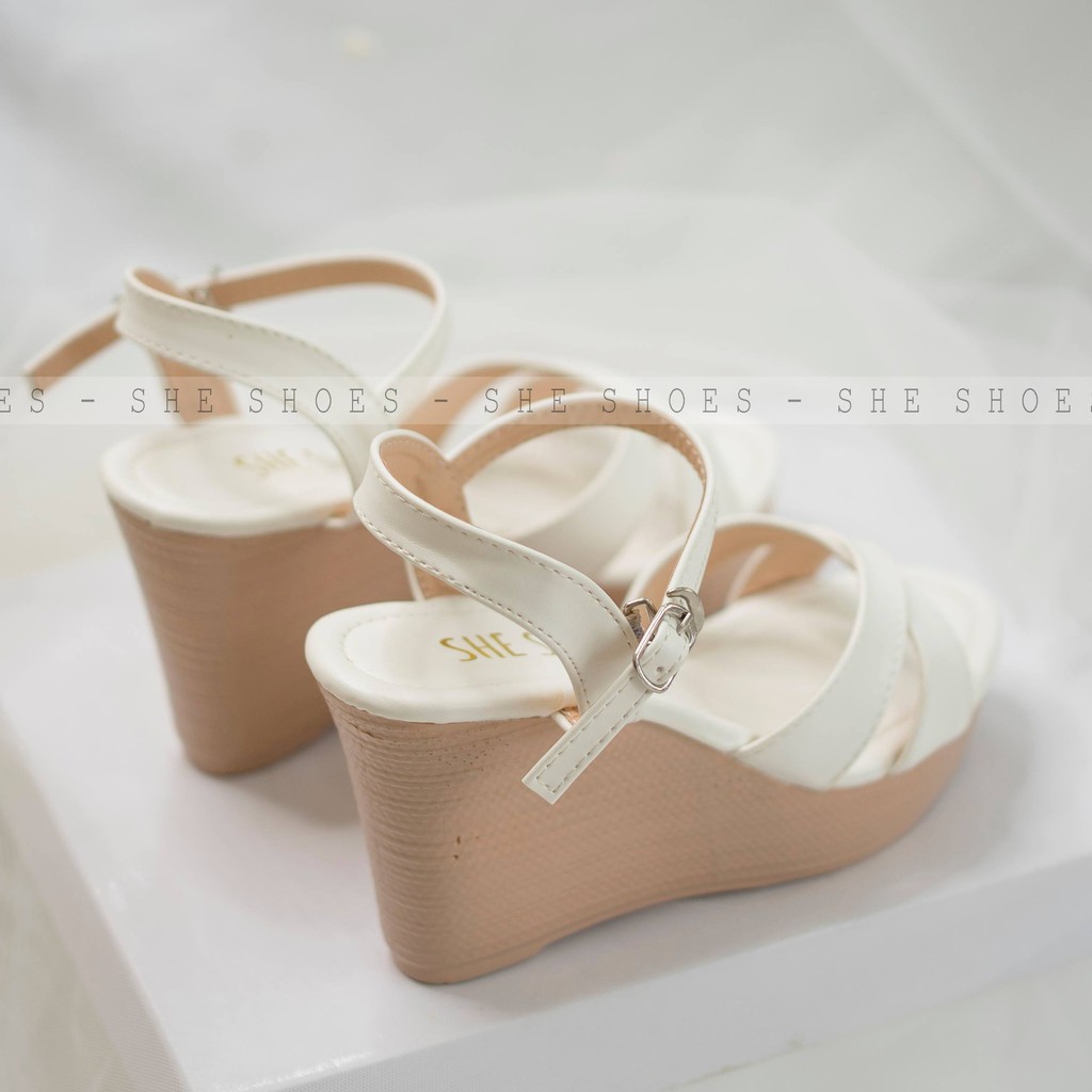 Sandal xuồng nữ {freeship} sandal xuồng quai chéo 9p siêu nhẹ, siêu êm, độc quyền SHE SHOES