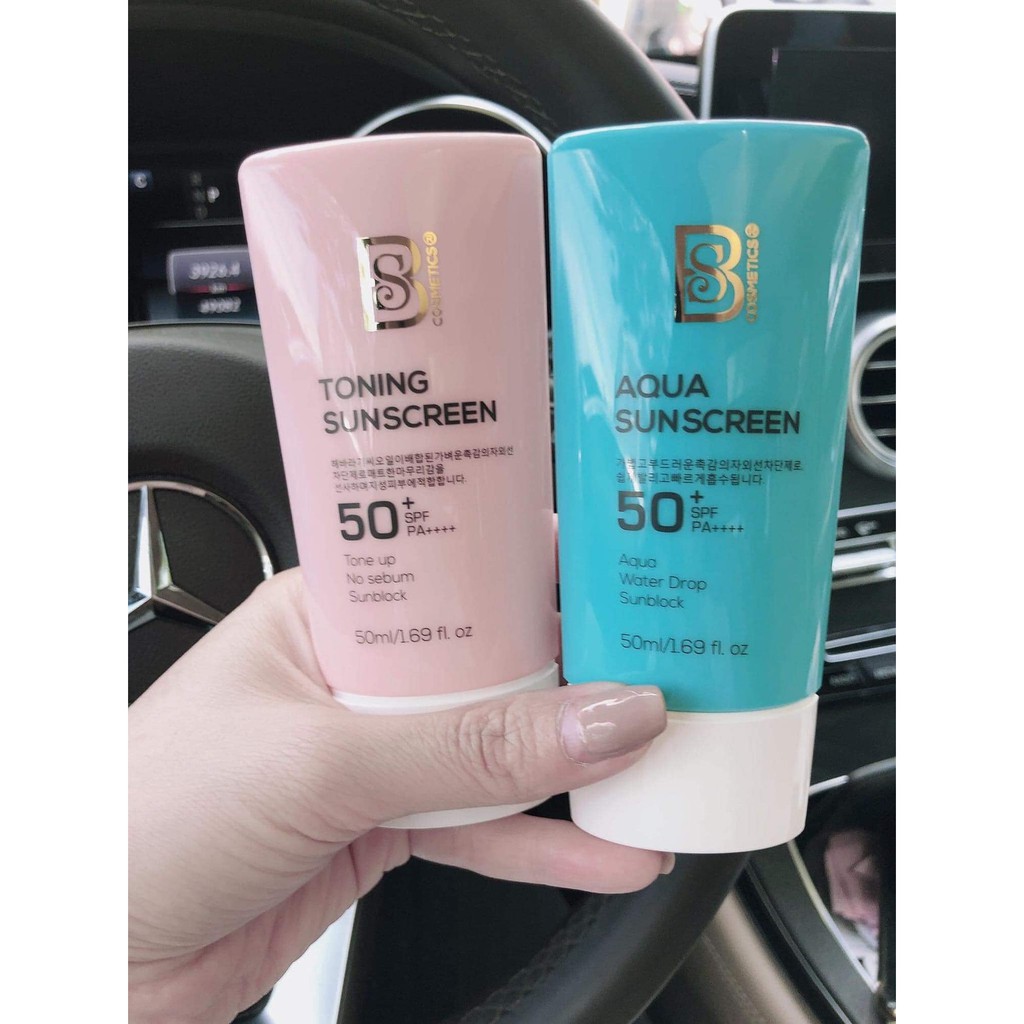 KEM CHỐNG NẮNG DƯỠNG ẨM BS COSMETICS - Aqua Water Drop Sunscreen SPF50+ PA++++ 50ml