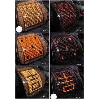 Đệm lưng hạt gỗ massage cao cấp BTL-01