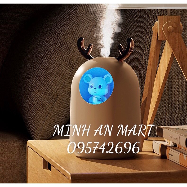 Máy phun sương, xông tinh dầu tạo độ ẩm để bàn mini cao cấp [ bảo hành 1 đổi 1 ]