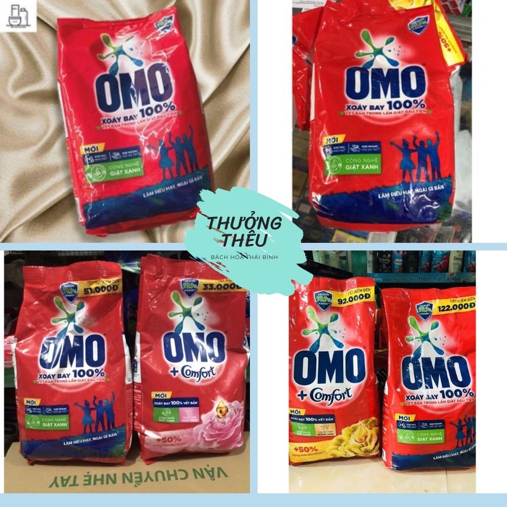 Bột giặt OMO hệ bọt thông minh gói lớn 2.9 kg