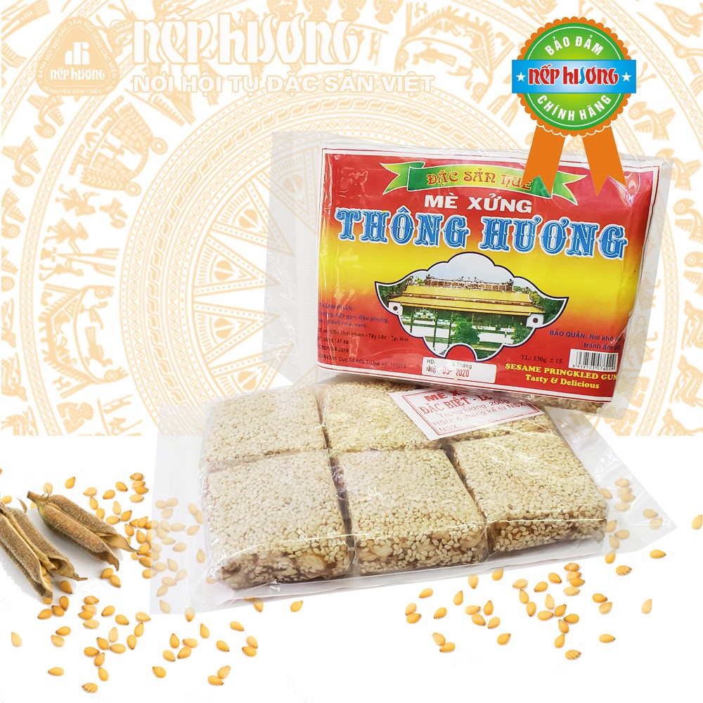 Mè xửng truyền thống - Thông Hương - Gói 180g, 360g - Đặc sản Huế