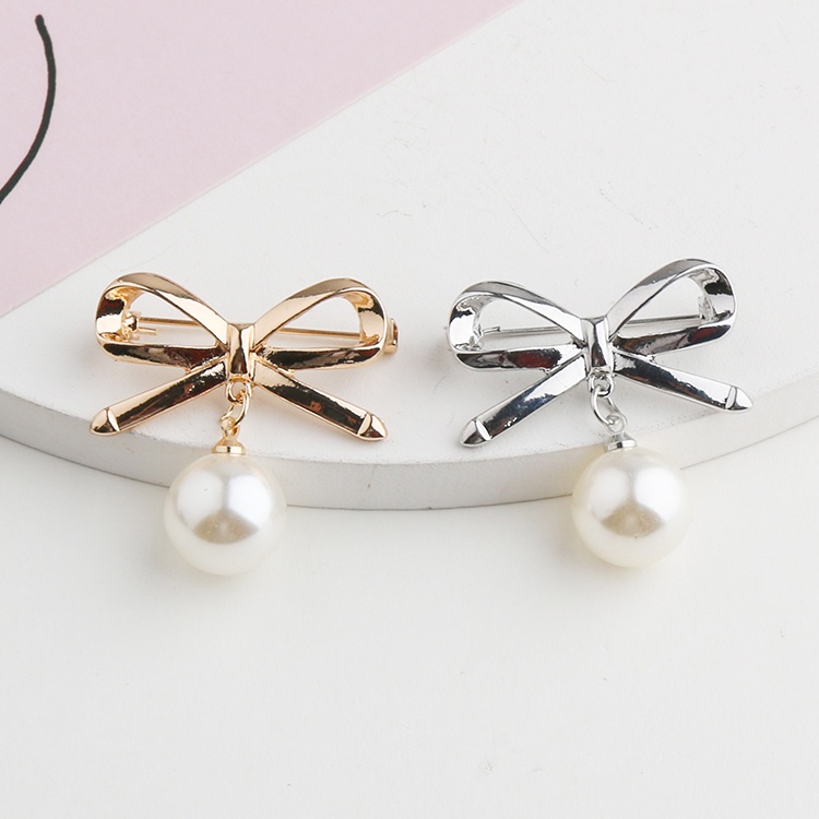 Set 2 Ghim Cài Áo Đính Ngọc Trai Nhân Tạo Thời Trang