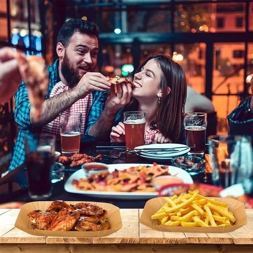 Giấy Lót Nồi Chiên Không Dầu  Hình Vuông 1 SET 50/100 Tờ Tiện Lợi Không Dầu Chống Dính Chống Nước đảm bảo vệ sinh thực phẩm