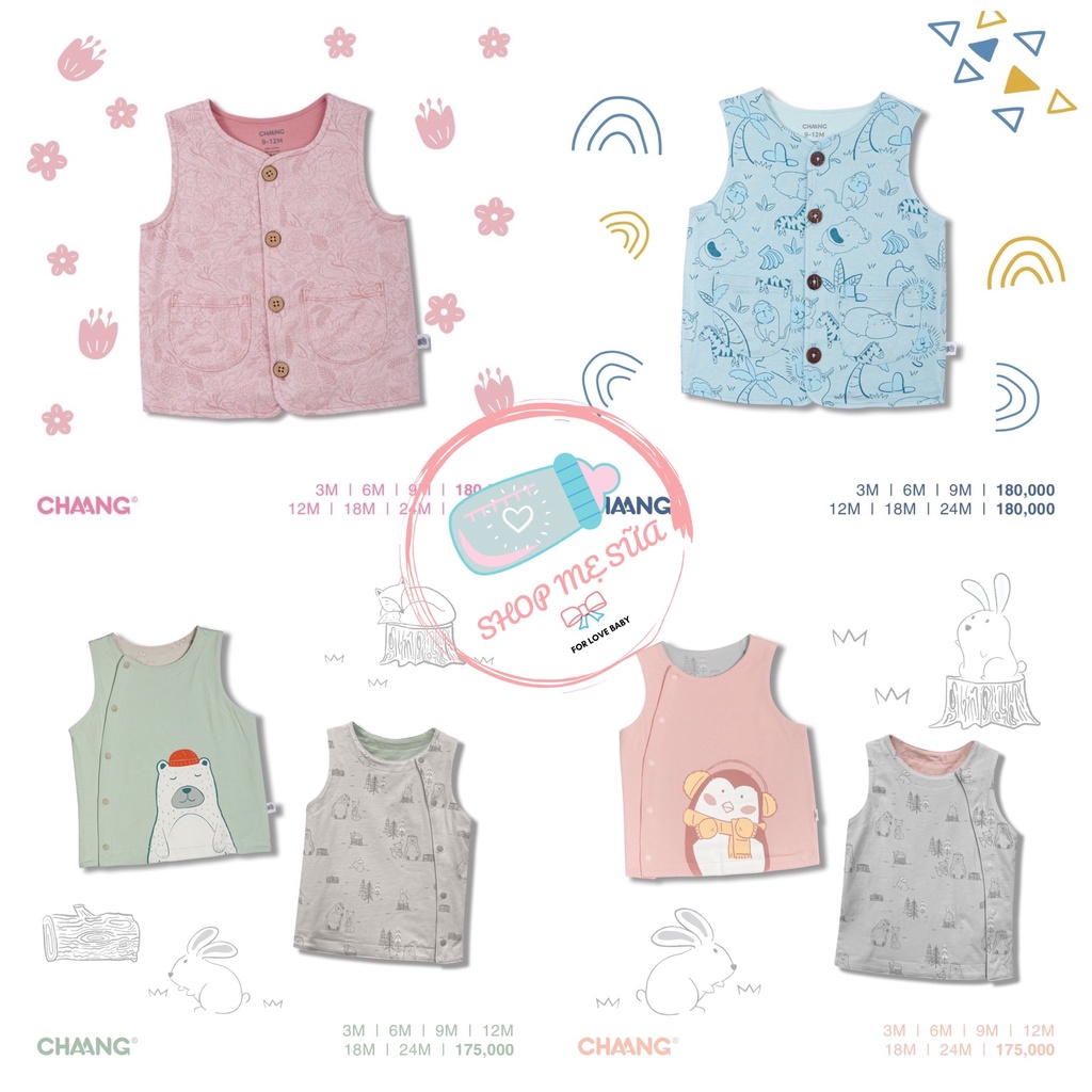 [Hàng Xả] Áo gile cho bé trai và gái đi học đi chơi