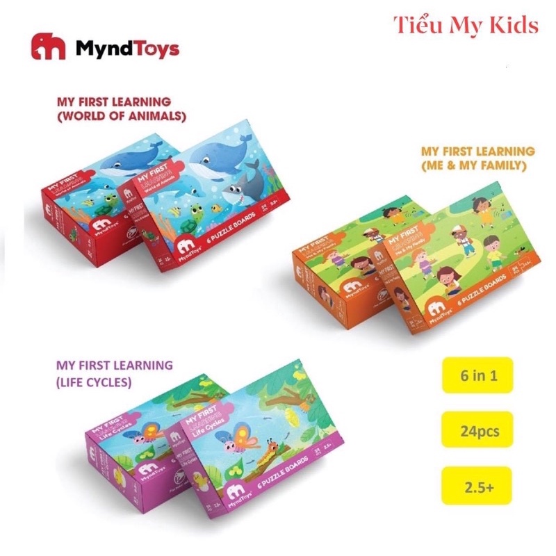 Đồ Chơi Xếp Hình MyndToys - My First Learning (Cho Bé Từ 2.5 Tuổi - Nhiều Chủ Đề)