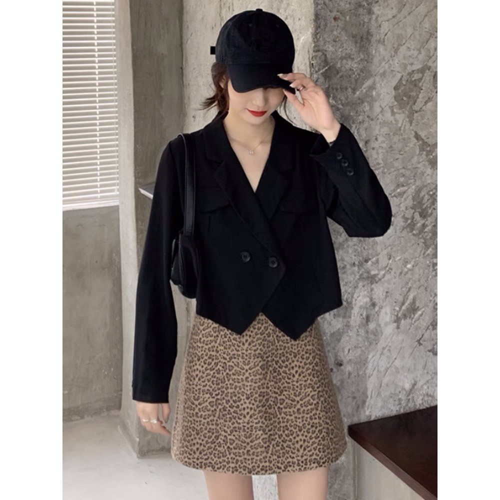 Áo vest nữ blazer croptop mỏng khoác ngoài | BigBuy360 - bigbuy360.vn