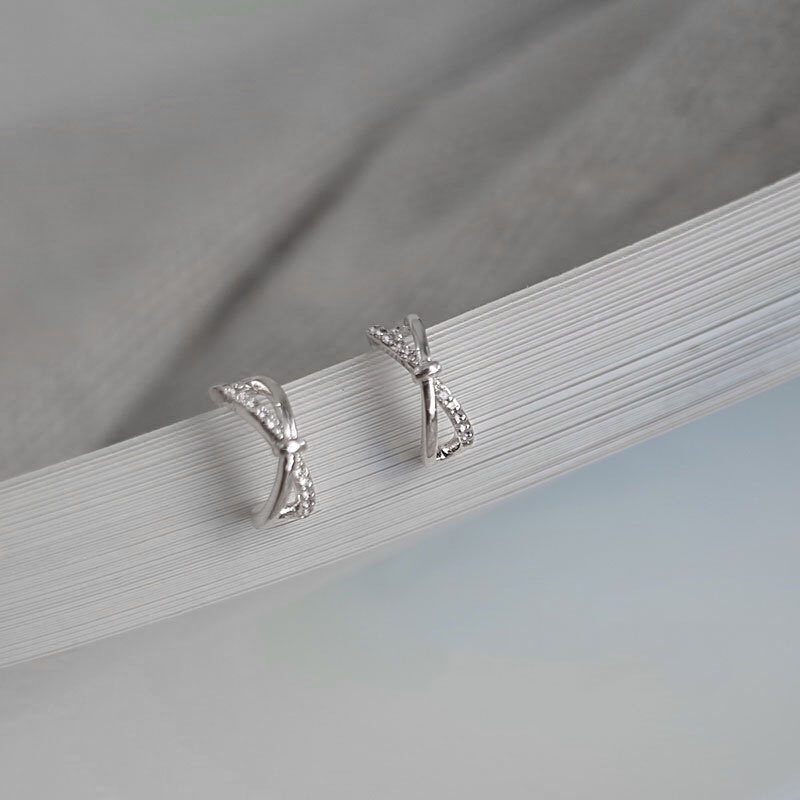 Hoa Tai Cao Cấp Đính Nơ Thiết Kế Đơn Giản Sang Trọng Cho Nữ B2666 Bảo Ngọc Jewelry
