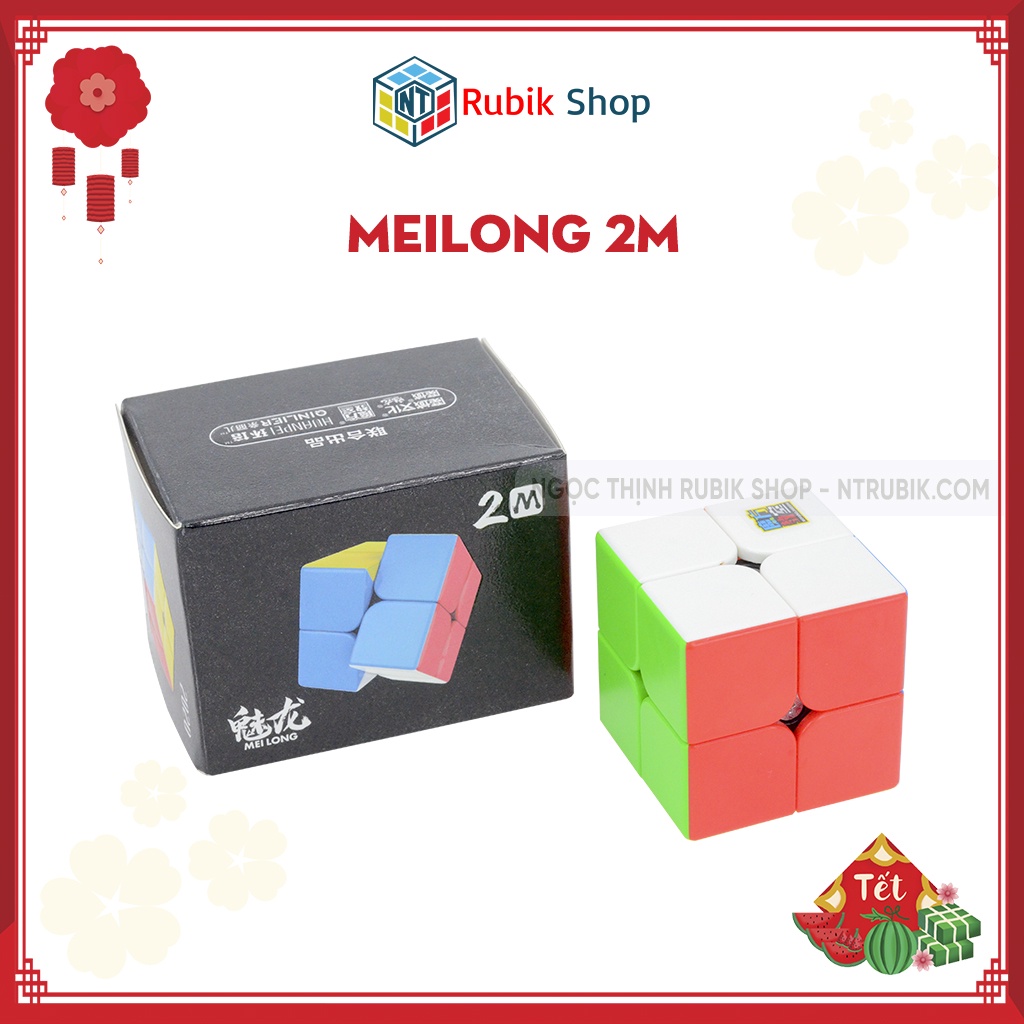 Rubik 2x2x2 Moyu Meilong 2M Stickerless (Hãng mod nam châm)