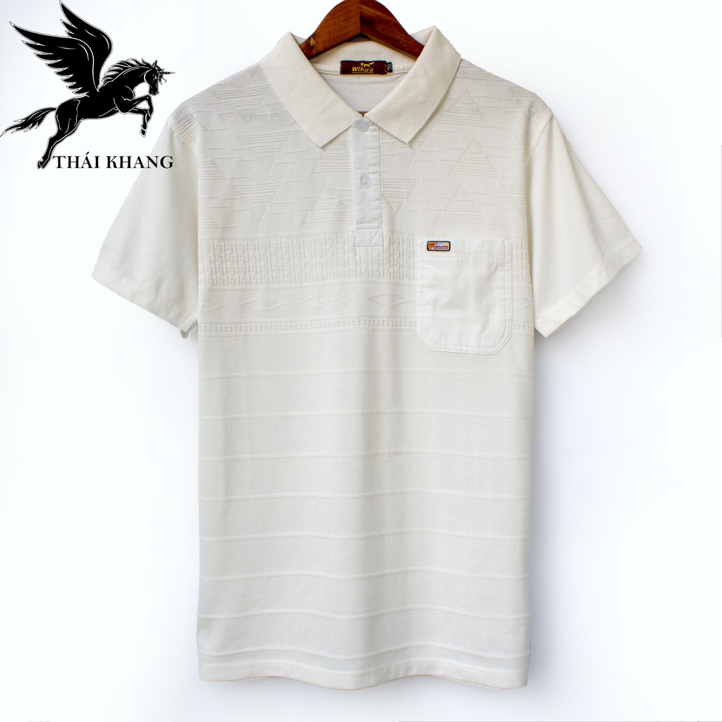 Áo thun nam có cổ trung niên cao cấp NHẬP KHẨU vải cotton 100% loại áo thun nam ngắn tay họa tiết caro sọc ngang TQC3 | BigBuy360 - bigbuy360.vn