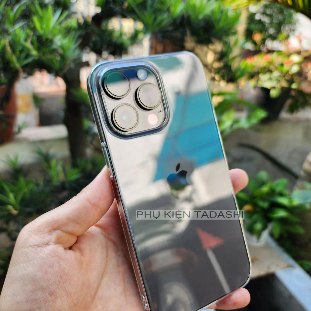 Ốp Lưng CỨNG Trong Suốt Iphone 14 Pro Max/ 14 Pro/ 13 Pro Max, IP 12/ 12 Pro Max CHỐNG Ố Nhựa PC Cứng Mỏng Bảo Vệ Camera