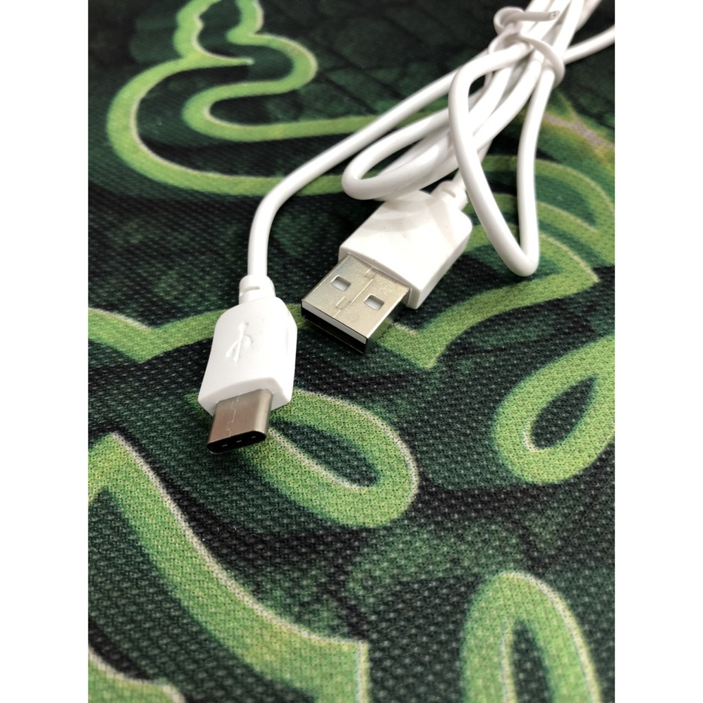 Siêu rẻ-Dây sạc cổng type-c màu trắng dài 1 mét