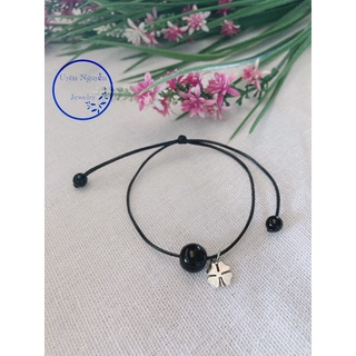 Vòng tay hạt đá đen vòng tay chocker