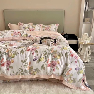 Chăn ga gối tencel 60s họa tiết 2022
