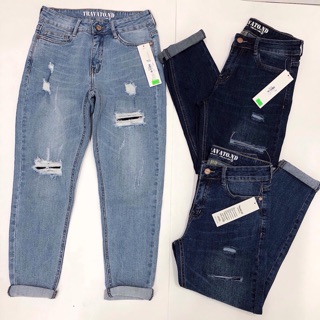 QUẦN JEANS baggy NỮ XUẤT KHẨU -