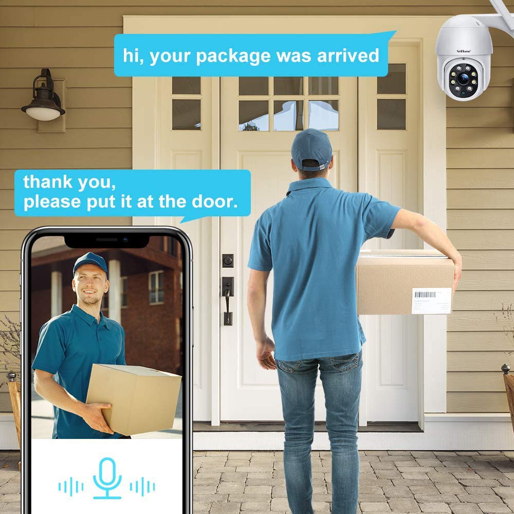 Camera IP Wifi Ngoài Trời PTZ FullHD 1080P Xoay 360 Độ Chống Nước IP6 - Bảo Hành 12 Tháng | BigBuy360 - bigbuy360.vn