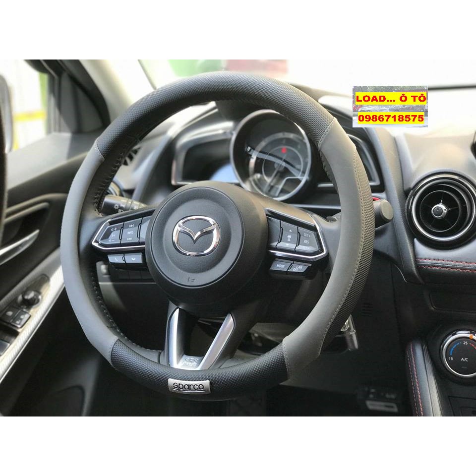 Bọc vô lăng Sparco Mazda CX5, Mazda 3,2, Mazda CX 8, BT50 Cao Cấp