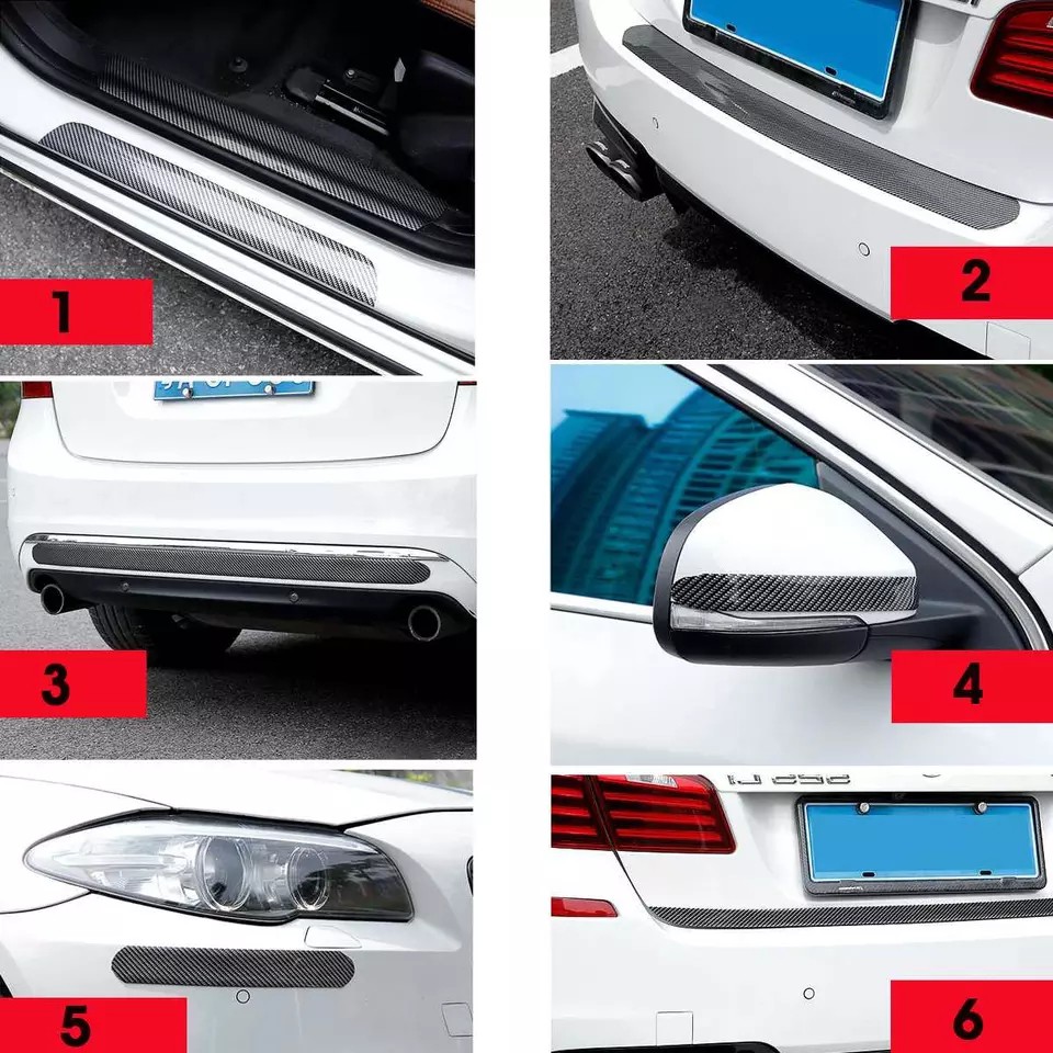 NẸP DÁN CAO SU VÂN CARBON CAO CẤP CHỐNG TRẦY XƯỚC