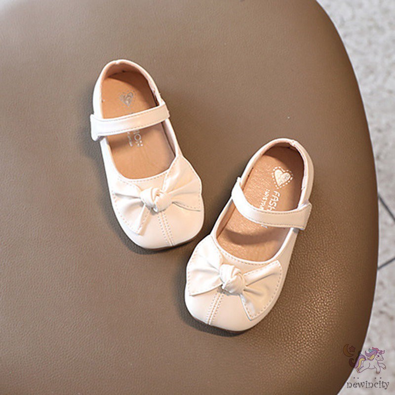 Giày Búp Bê Da Đế Mềm Phong Cách Hàn Quốc Cho Bé Gái