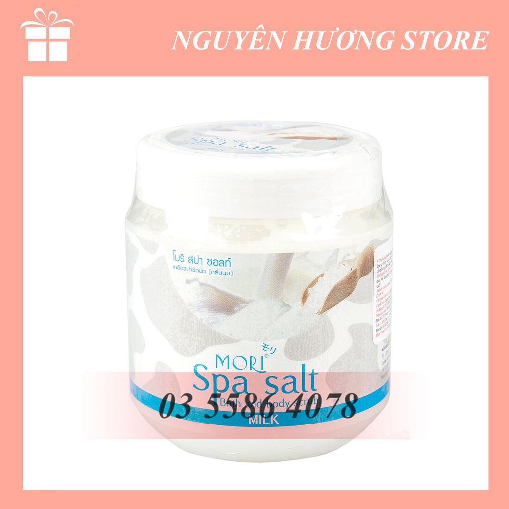 Muối tắm Spa Mori sữa tươi 700gr Salt Bath- Milk