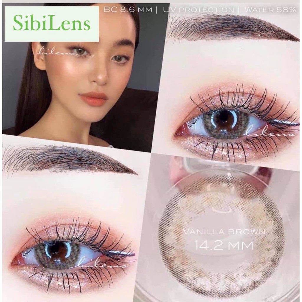 Lens VANILLA GRAY &amp; BROWN LENS - Cam Kết Hàng Chính Hãng