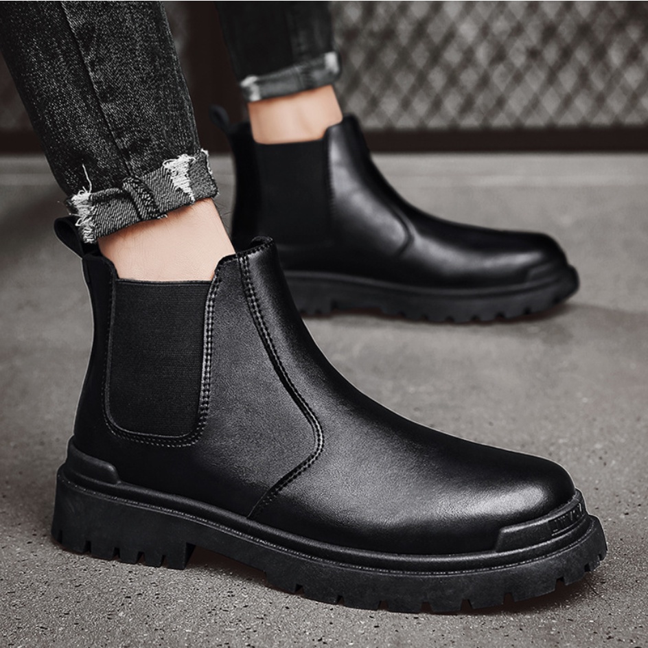 BST Chelsea boots - Giày bốt da nam - Bốt cổ cao - tăng chiều cao 7 cm Vintage S1 new 2022