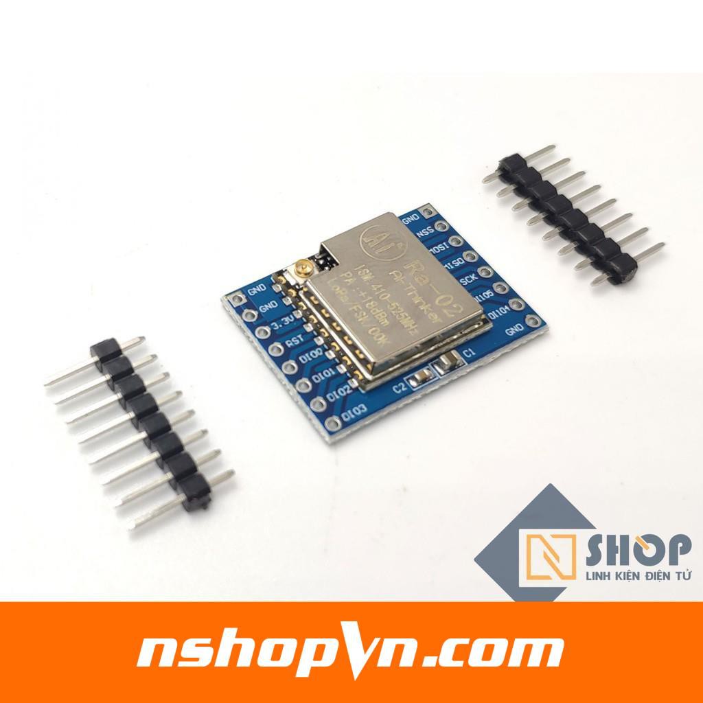 Mạch Thu Phát RF Lora SX1278 433Mhz Ra-02 ra chân