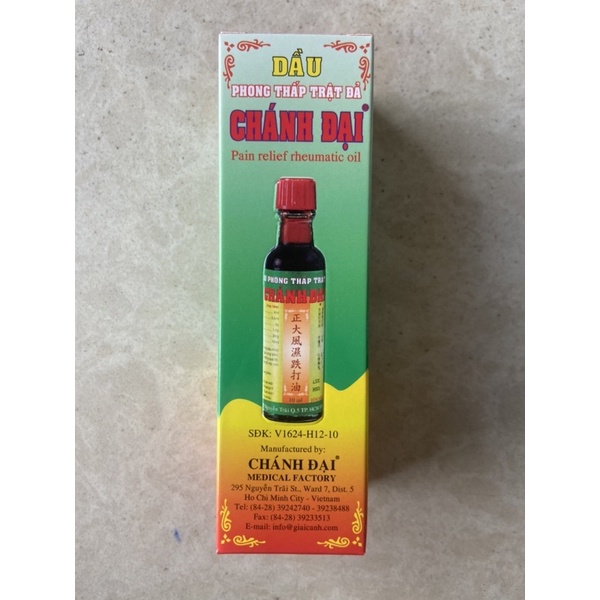 Dầu Phong Thấp Trật Đã Chánh Đại 10ml