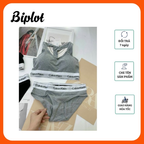 BỘ ĐỒ LÓT NỮ CALVIN KLEIN (CK) CAO CẤP COTTON 3 LỖ CÓ MÚT LÓT CK01 | BigBuy360 - bigbuy360.vn