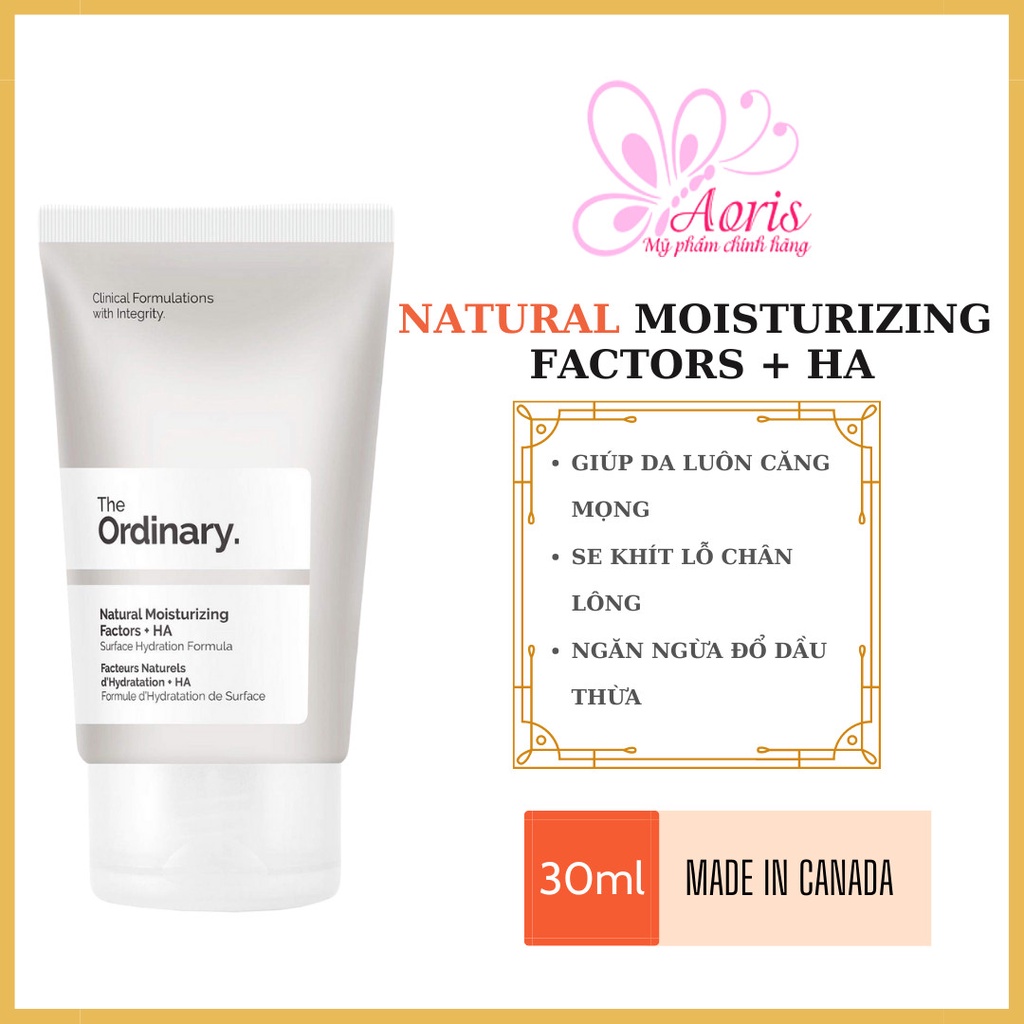 Kem dưỡng ẩm The Ordinary Natural Moisturizing Factors + HA