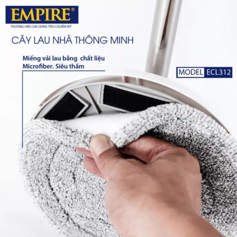 Bộ cây lau nhà xoay 360 Empire ELC312