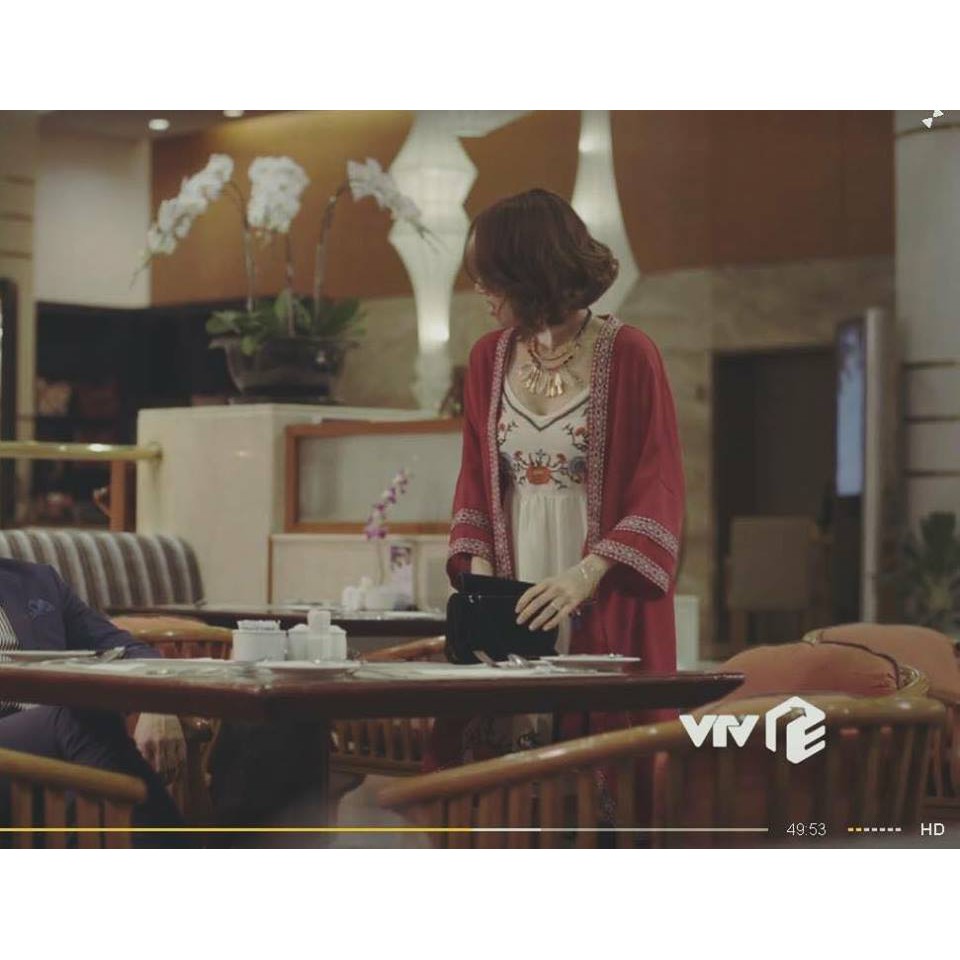 Áo CARDIGAN BOHO ĐỎ