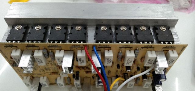 Cục công suất 16 sò 2 kênh 1200w