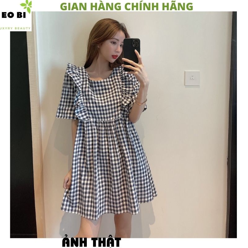 Váy babydoll đôi bạn thân kiểu dáng hàn quốc ulzzang ,đầm công chúa tiểu thư bánh bèo dễ thương -EOBI