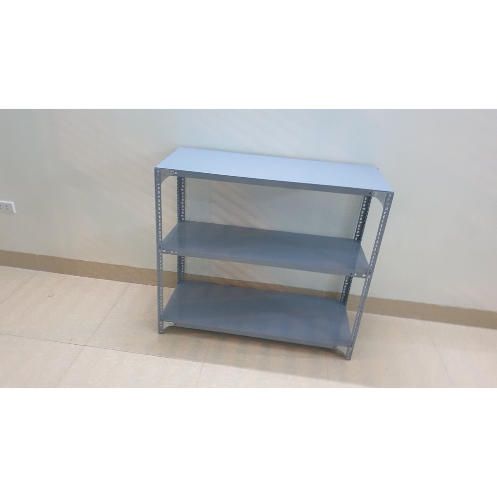 Kệ kho sắt v lỗ  lắp ghép đựng đồ đa năng kích thước : Dài 60cm, Rộng 40cm, Cao 60cm, 80cm, 100cm gồm 3 tầng