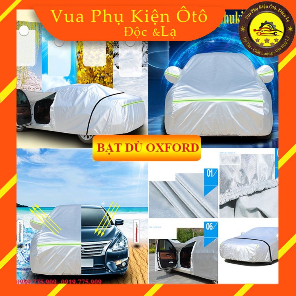 Bạt phủ ô tô vải dù Oxford thương hiệu Carcare chống nóng chống mưa, xước- Bạt che ô tô có bảo hành