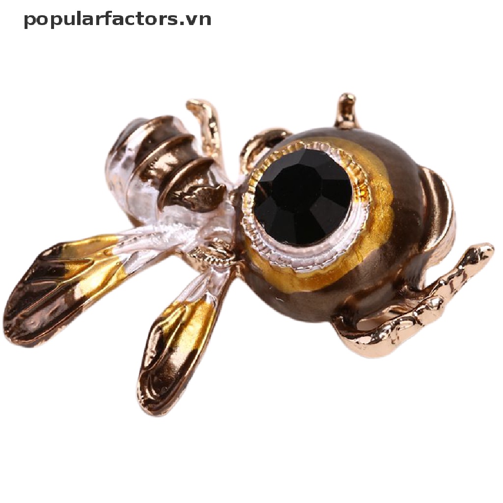 Ghim Cài Áo Hình Chú Ong Đính Đá Thời Trang Cho Nữ