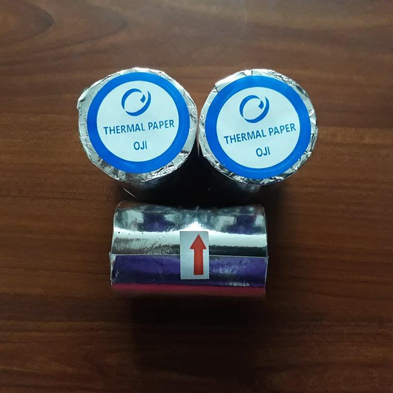 MIR YDGD Giấy in nhiệt K57x38mm ( K58x38mm ) Sử dụng cho máy cà thẻ, pos cầm tay 25