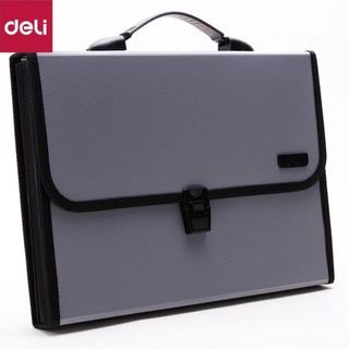 Cặp tài liệu a4 13 ngăn deli, màu ngẫu nhiên - 1 chiếc - e5556
