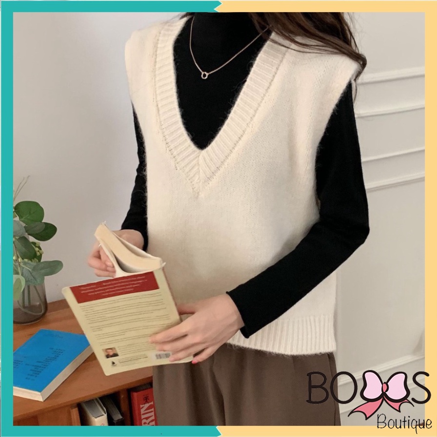 Áo Gile Len Nữ Mỏng Cổ Tim Chất Đẹp Mỏng Mặc 4 Mùa [LMT] | BigBuy360 - bigbuy360.vn