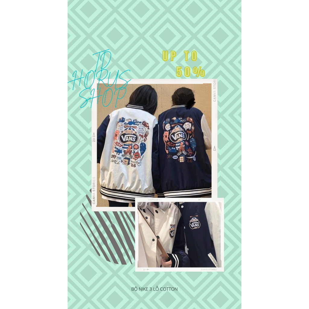 Áo khoác jackets unisex bomber Kaki van cá tính Đen Trắng, hình In 3D dõ nét #áo_khoác_nam #áo_khoác_nữ