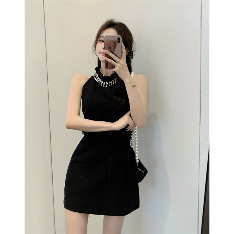 Chân Váy Lưng Cao Đính Kim Cương Lấp Lánh Phong Cách Trung Hoa Mới