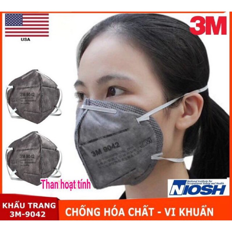 💫💫 Khẩu Trang Cao Cấp Than Hoạt Tính 3M-9042 💫💫