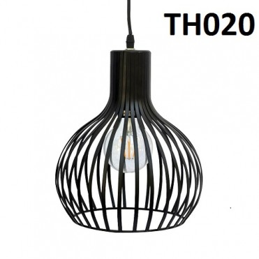 Đèn thả nghệ thuật rọ sắt TH020