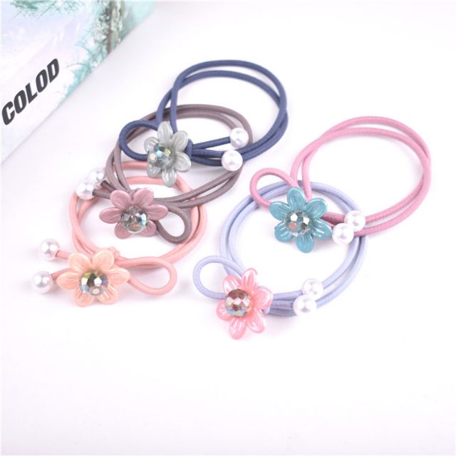 Set 5 cái cột nơ hoa mai 5 màu