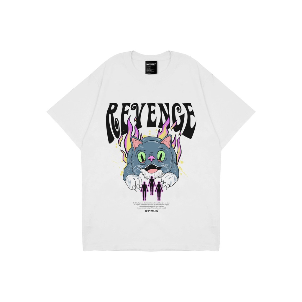 Trả thù tees Trắng - Hoa Cúc dopemiles
