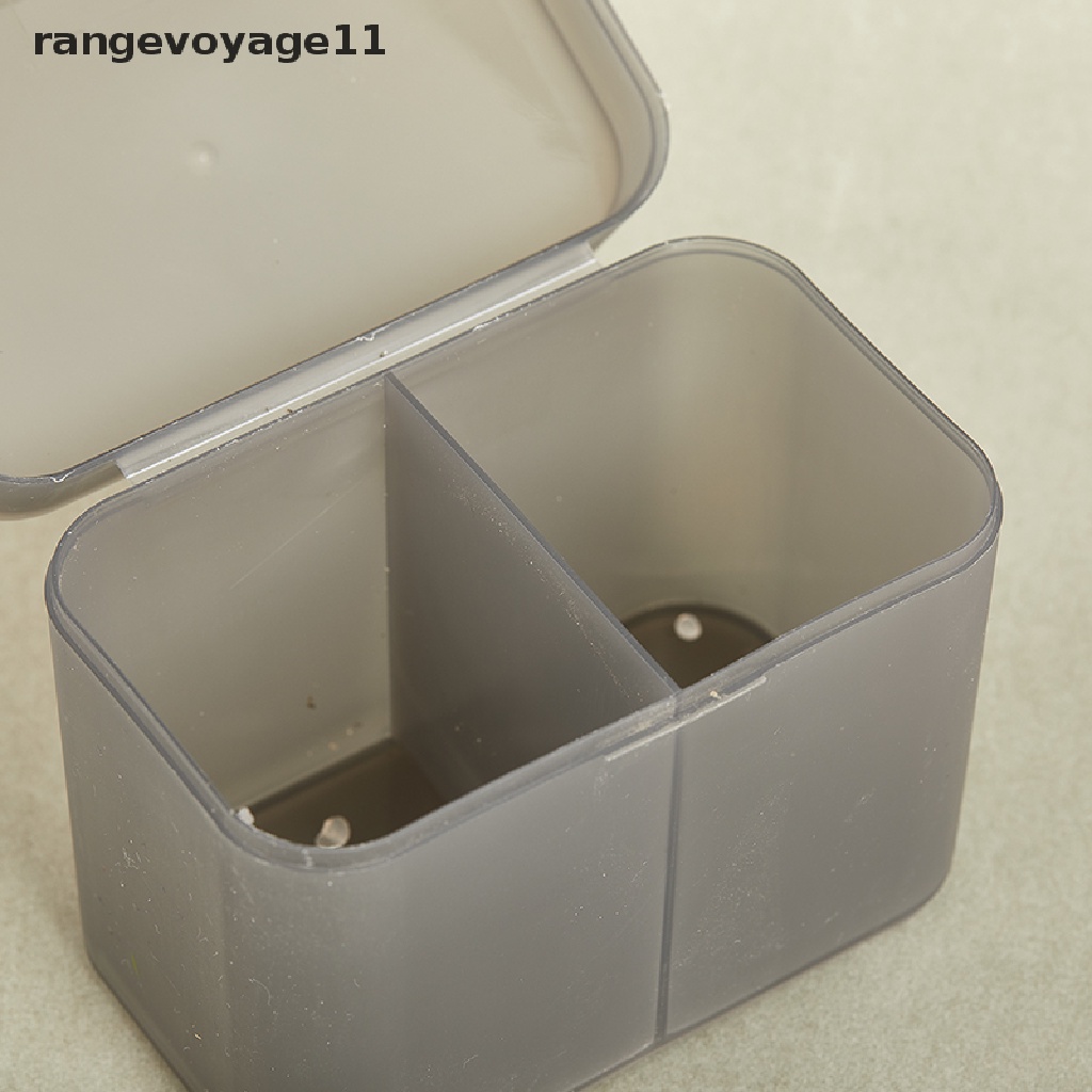 Hộp Đựng Bông Tẩy Trang / Bông Tẩy Trang Hai Ngăn Tiện Dụng