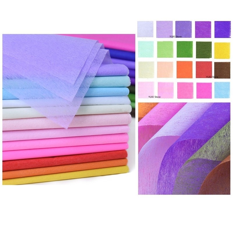 Set 35 Tờ Giấy Gói Hoa 50 * 50CM Nhiều Màu Xinh Xắn